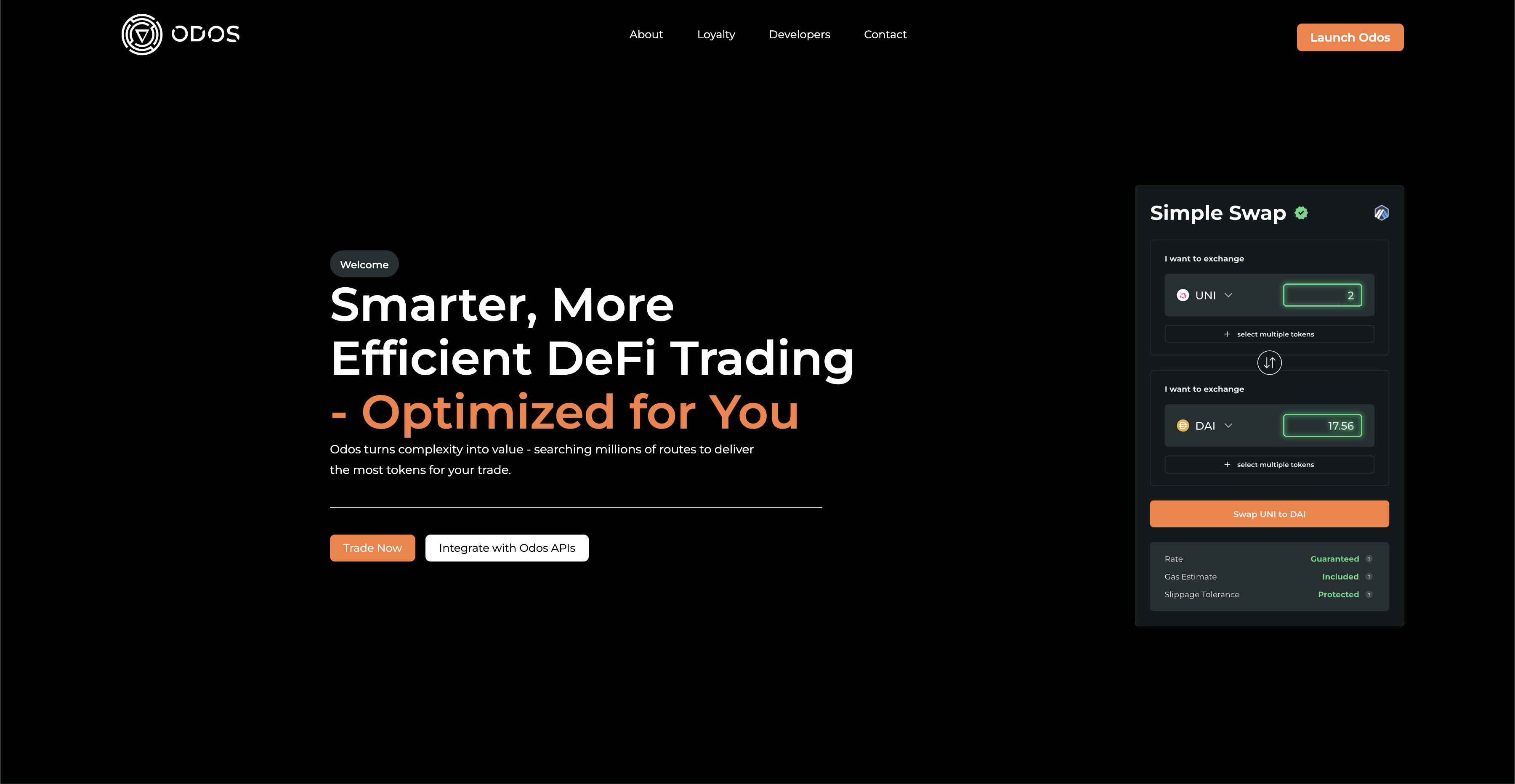 odosprotocol's tweet card. Find your path at Odos.xyz