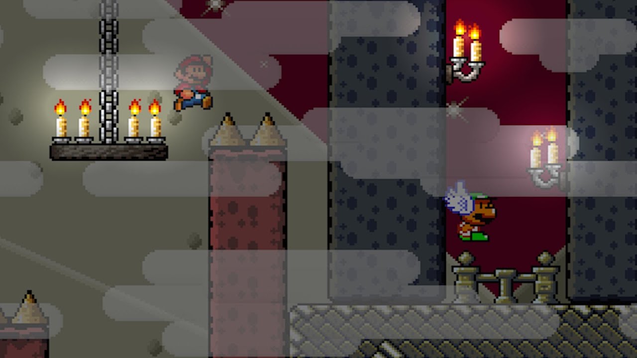 Super_Koopa's tweet card. Super Mario Bros. X (SMBX2) - Custom Level: Dark Temple Flavors