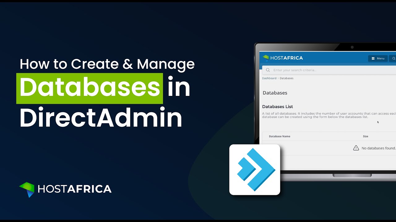 HOSTAFRICA_'s tweet card. How to Create and Manage Databases in DirectAdmin