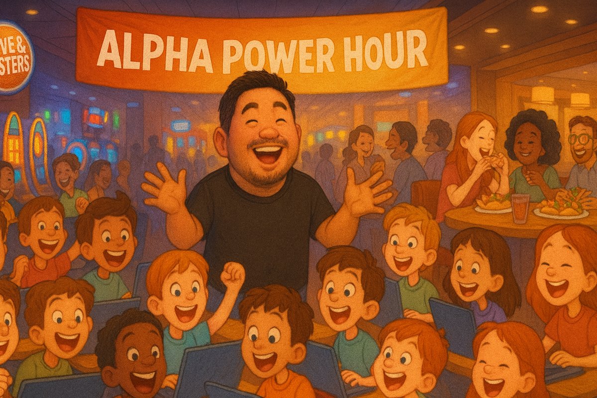 turing_hamster's tweet card. FREE 4-hour learning event combining AI-powered math & reading with arcade rewards. December 14, 2025 at Dave & Buster's Austin. Limited to 100 students, grades 3-8.