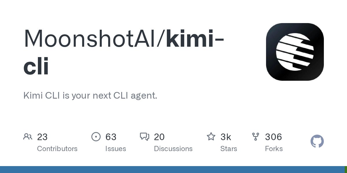 OnlyXuanwo's tweet card. Kimi CLI is your next CLI agent. Contribute to MoonshotAI/kimi-cli development by creating an account on GitHub.