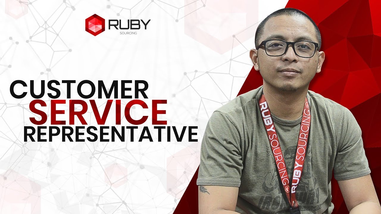 RubySourcing's tweet card. Ruby Sourcing - Customer Service Representative