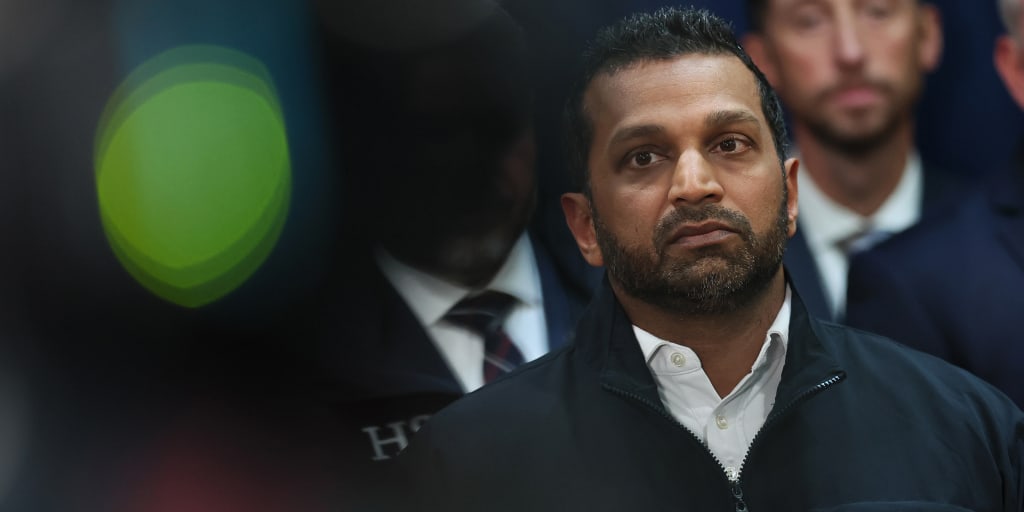 MSNOWNews's tweet card. The president is weighing whether to oust the FBI director after scrutiny of Patel's stewardship of bureau resources, including his girlfriend’s security detail and use of a government jet.