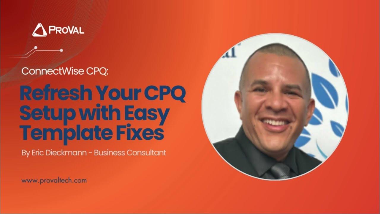 provaltech's tweet card. Refresh Your CPQ Setup with Easy Template Fixes