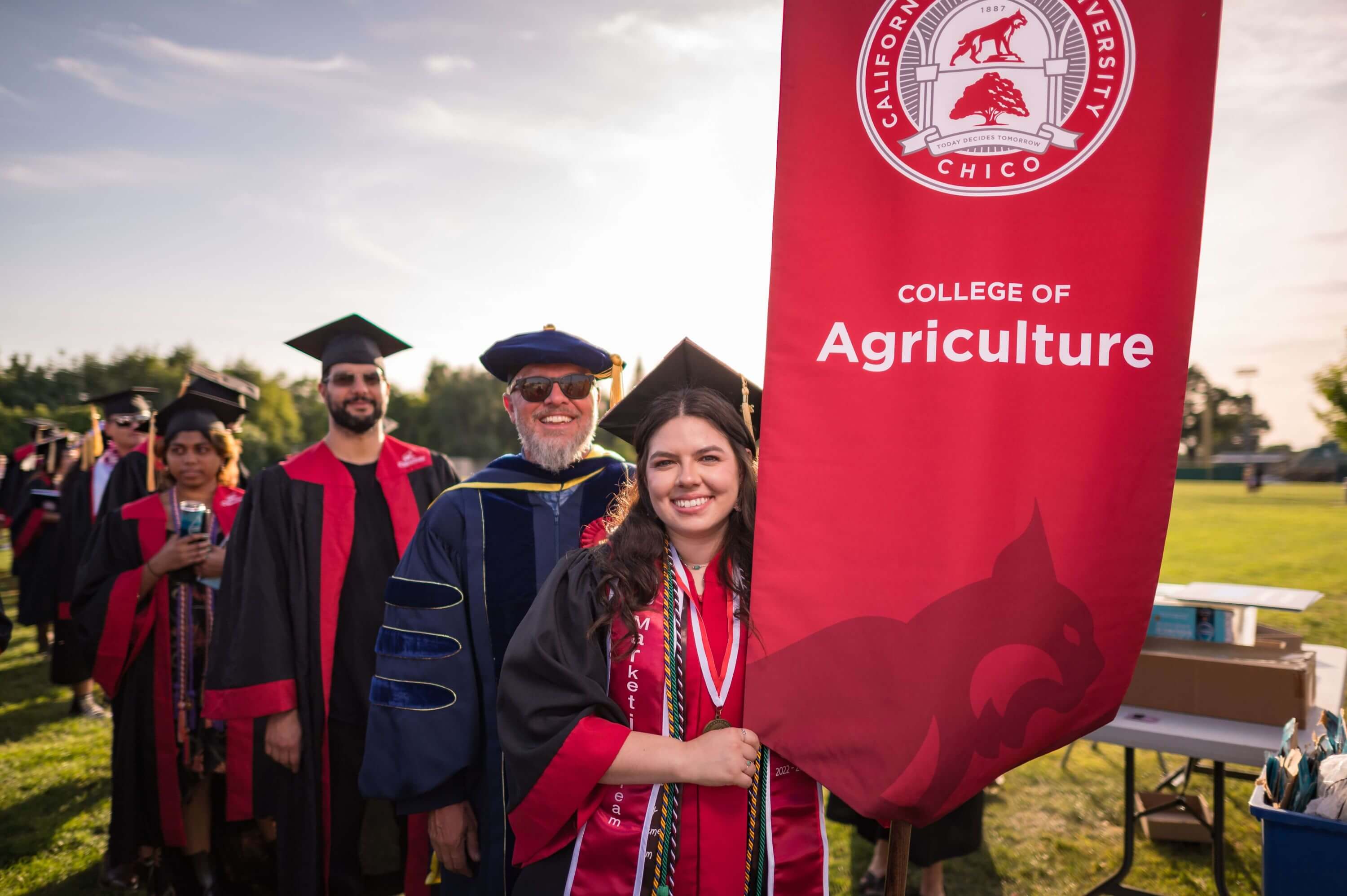 calstate's tweet card. Driven by passion and equipped with a world-class education, these graduates are turning their dreams into impact across the Golden State.