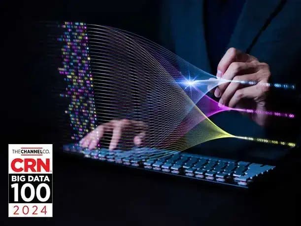 cloudera's tweet card. The CRN Big Data 100 includes data warehouse and data lake companies.