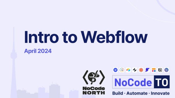 nocodeandy's tweet card. **Learn how to build websites without code using Webflow!** We're teaming up with [NoCode North](https://www.nocodenorth.com/) for a crash course in [Webflow](https://webf