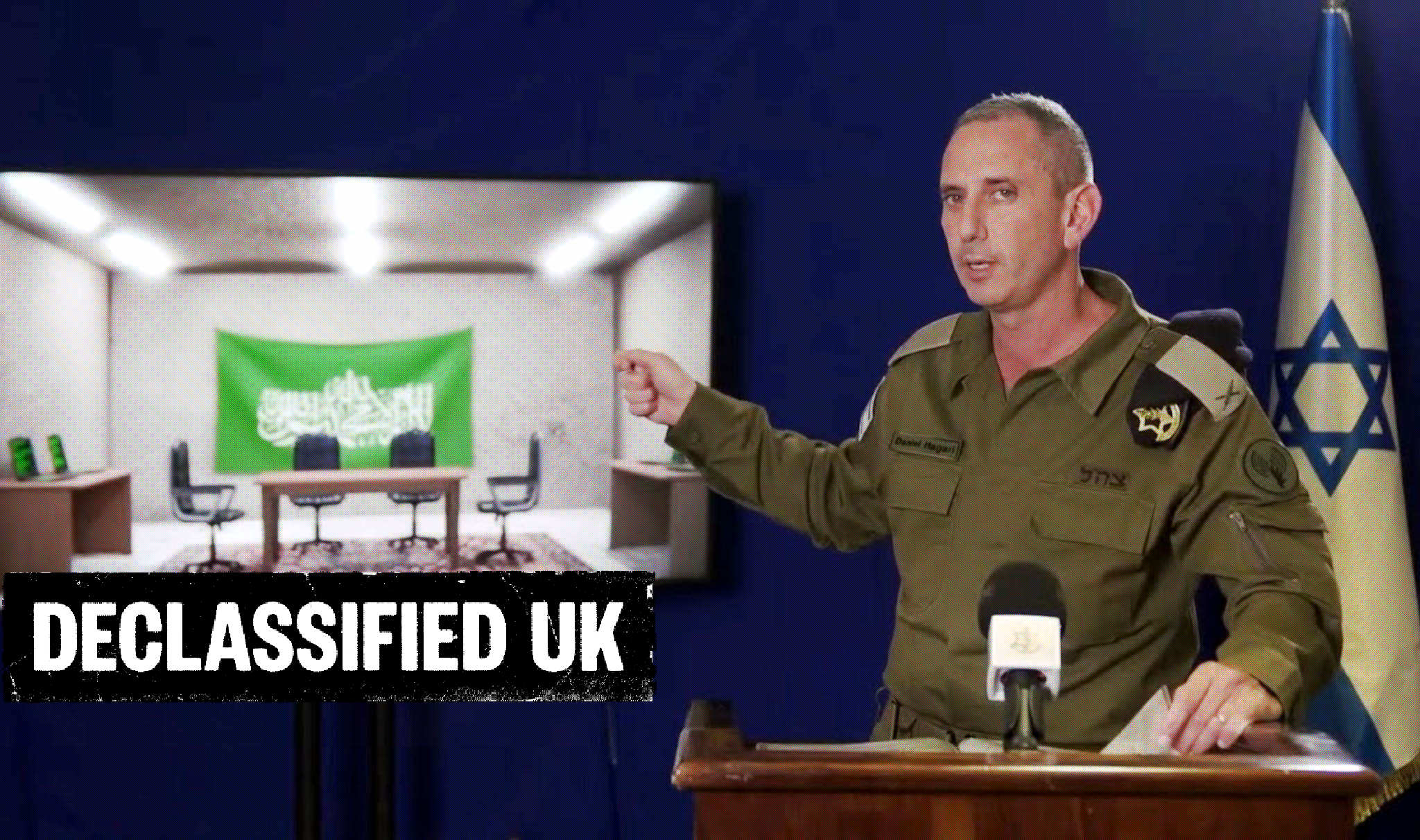 declassifiedUK's tweet card. Exclusive: The British army’s 77th brigade held secret exchanges with the IDF, leaked files reveal.
