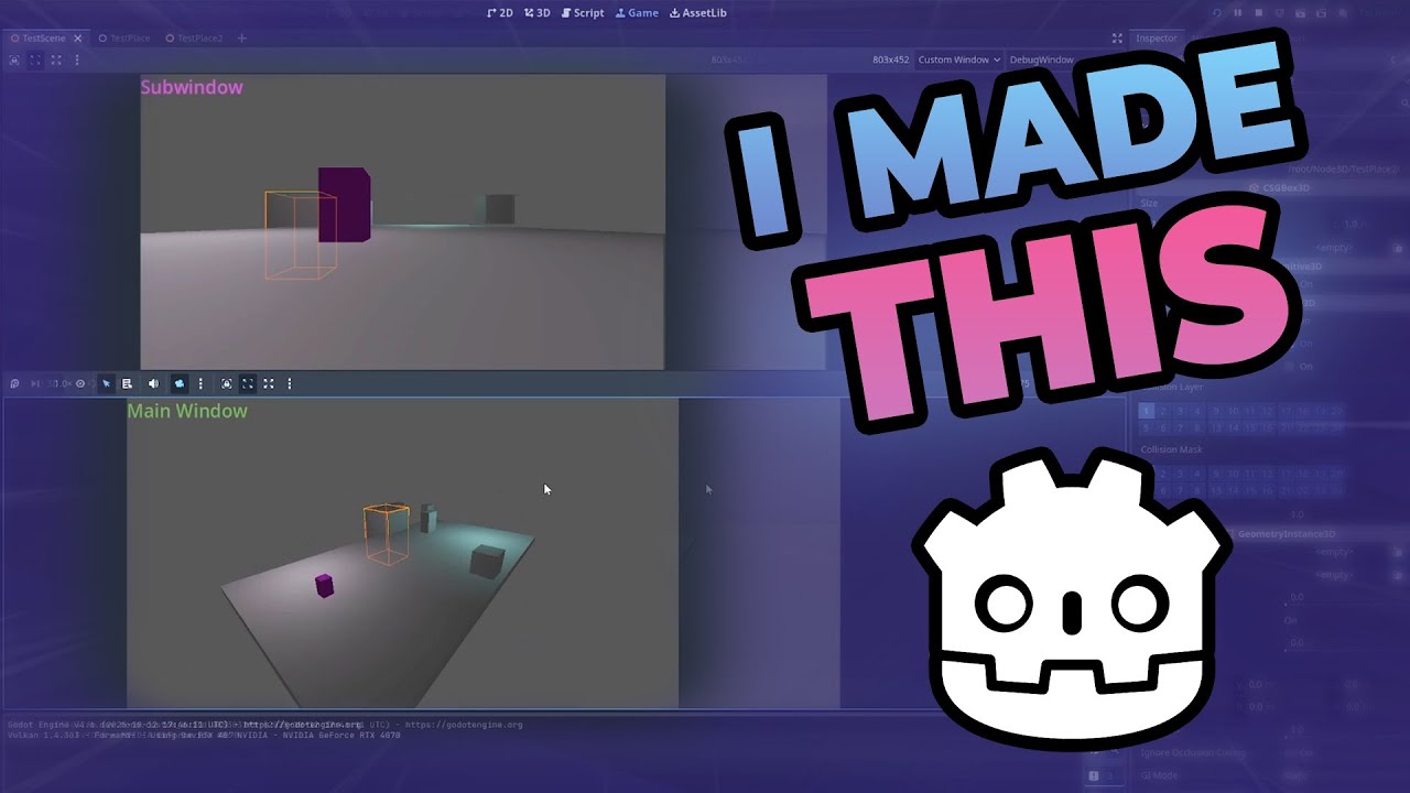 RobProductions's tweet card. Is this the future of Godot debugging?