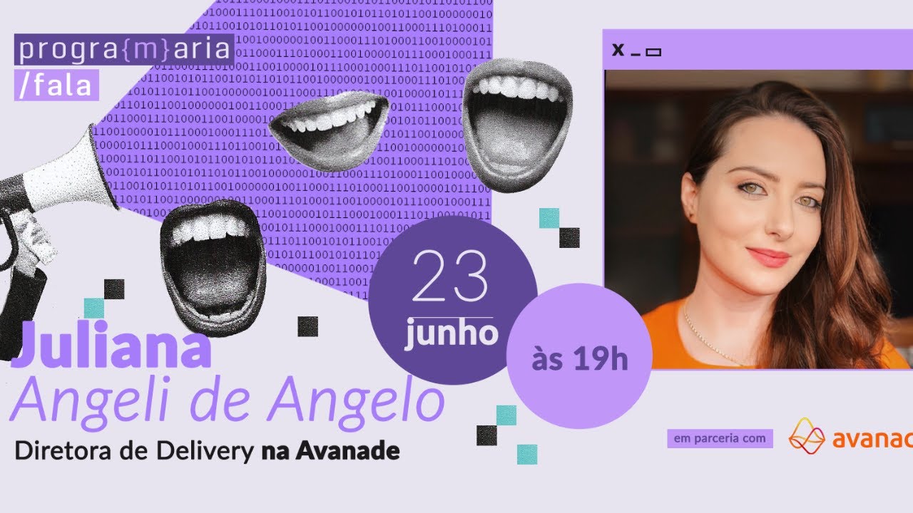 iana's tweet card. #PrograMariaFala com Juliana Angeli de Angelo #Avanade