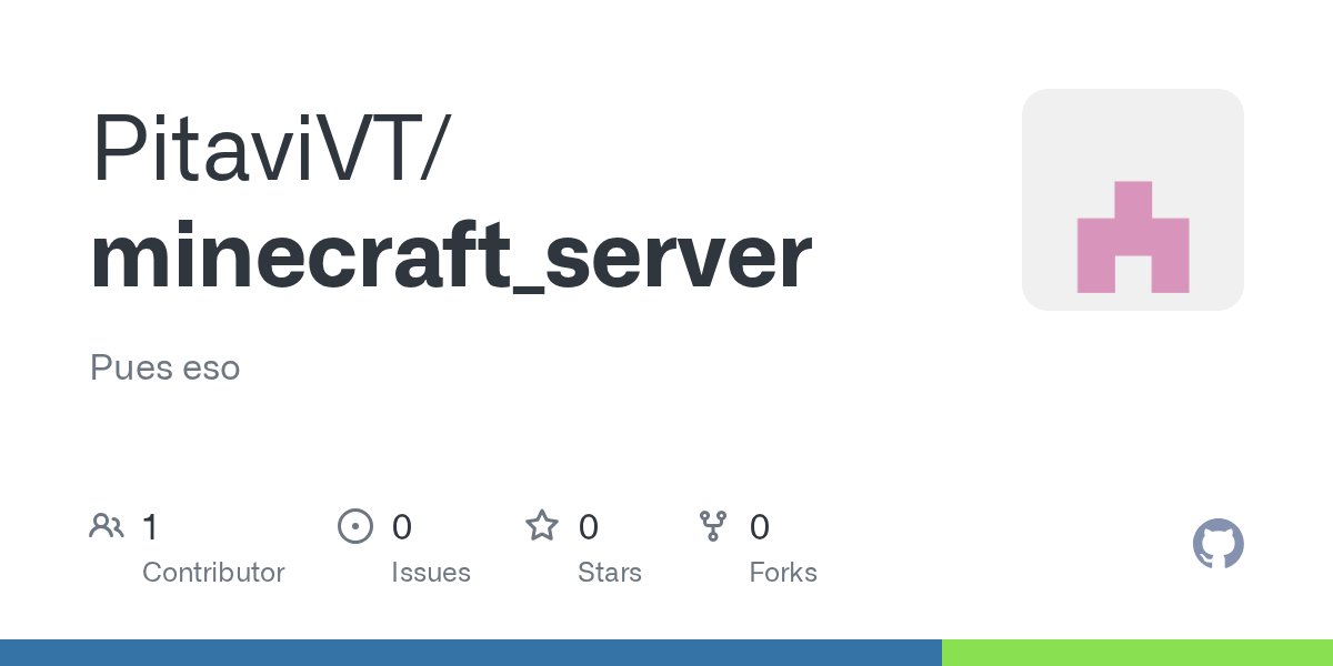Pitavi_Vtuber's tweet card. Pues eso. Contribute to PitaviVT/minecraft_server development by creating an account on GitHub.