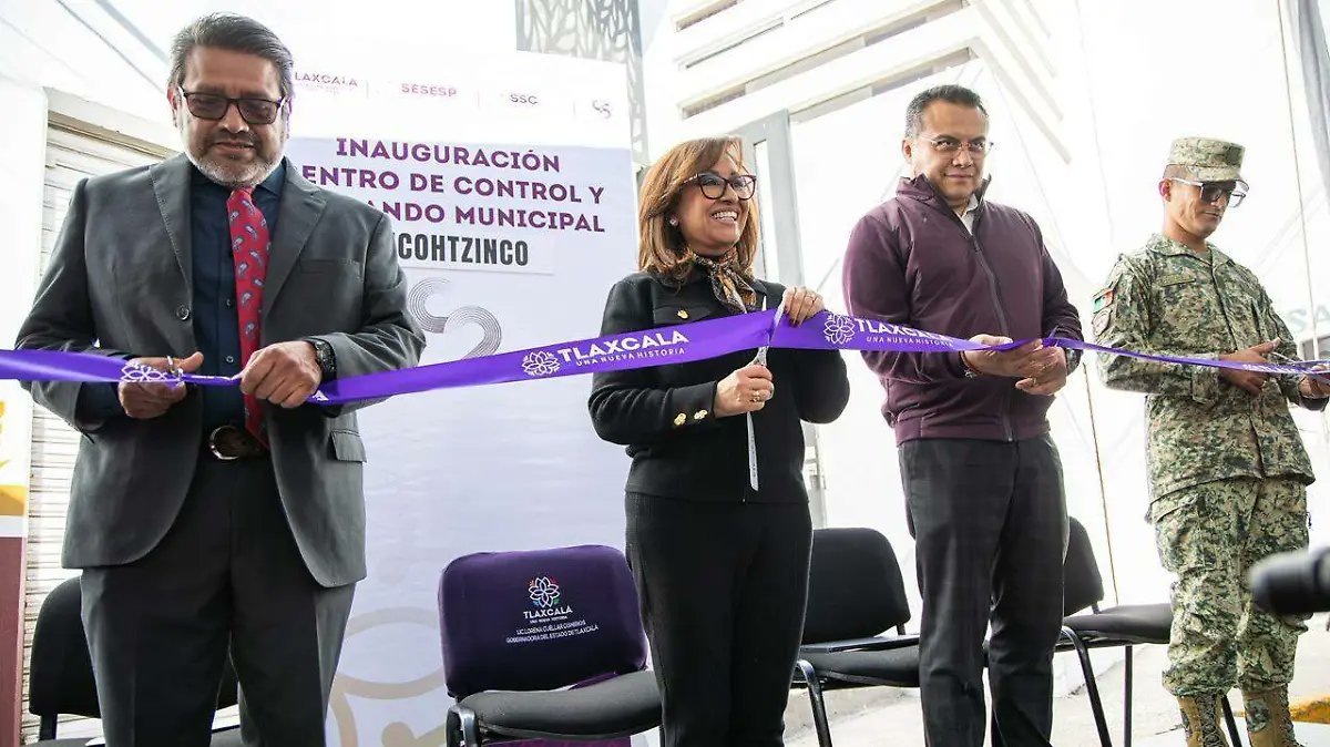 SoldeTlaxcala's tweet card. Con esta obra, se refuerza la seguridad con tecnología y coordinación entre instituciones, destaca la mandataria estatal