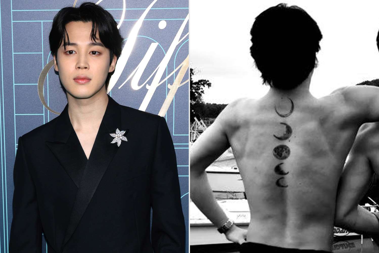 people's tweet card. BTS member Jimin showed off his back tattoo in an Instagram birthday post dedicated to Jungkook.