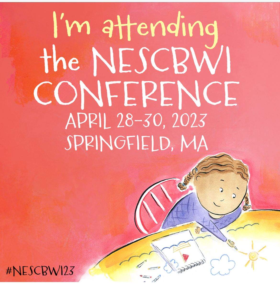 Elly_Berke's tweet card. Looking forward to being inspired for my next book. My first children’s book is forthcoming, thanks to Tilbury House Publishers #childrensbooks #artseducation #hgsealumni Society of Children's Book...