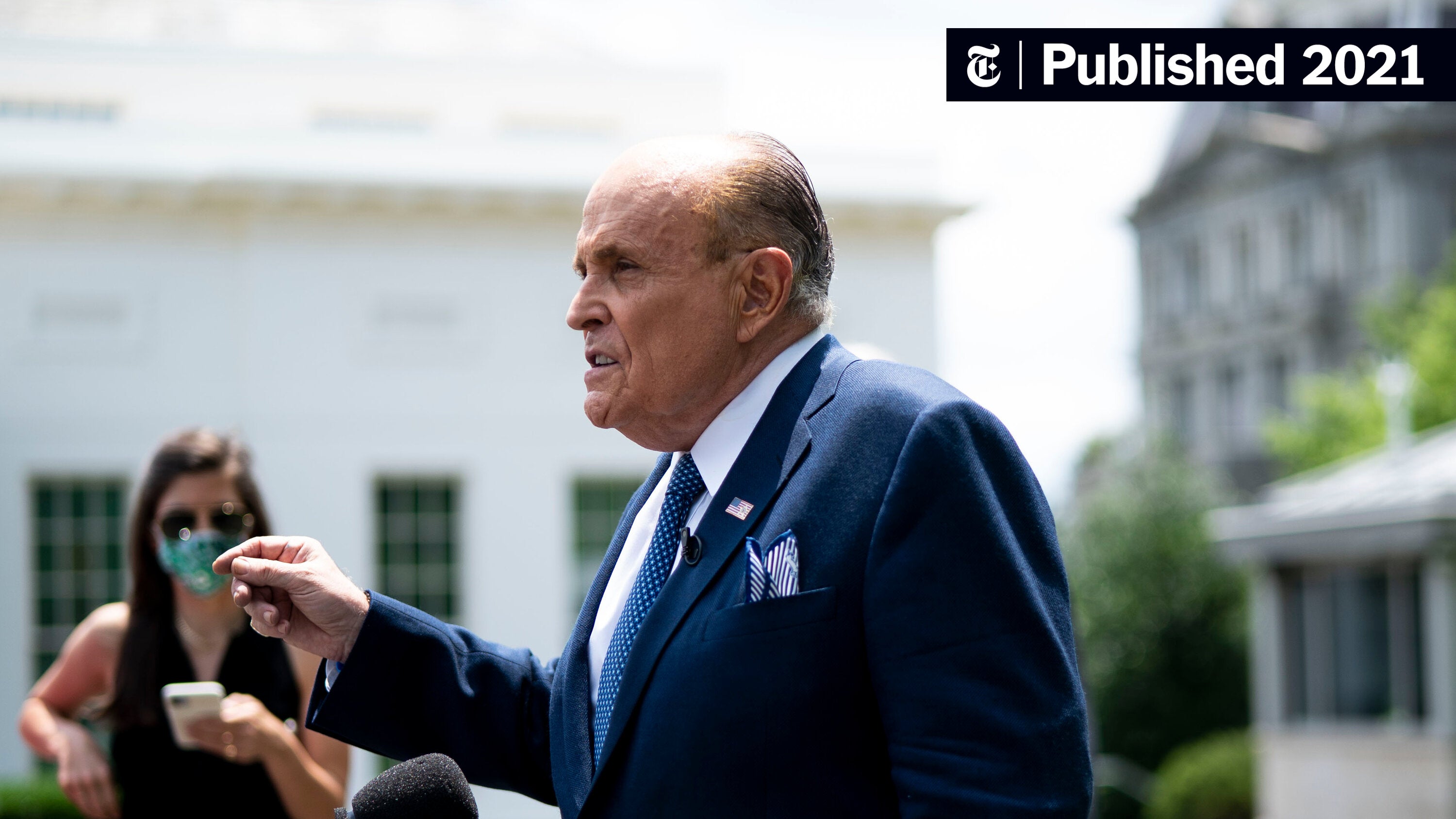 nytimes's tweet card. Prosecutors obtained the search warrants as part of an investigation into whether Rudy Giuliani broke lobbying laws when he was President Donald J. Trump’s personal lawyer.