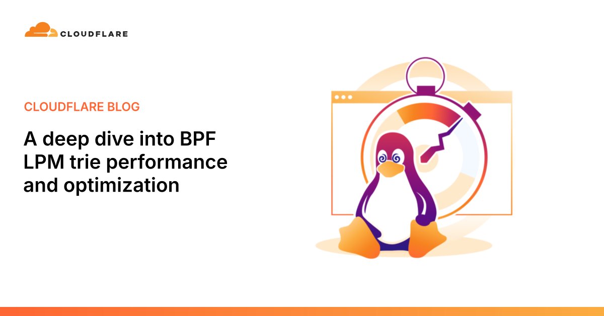 fleming_matt's tweet card. This post explores the performance of BPF LPM tries, a critical data structure used for IP matching. It delves into the trie algorithm, presents benchmark data, and explains how the current kernel...