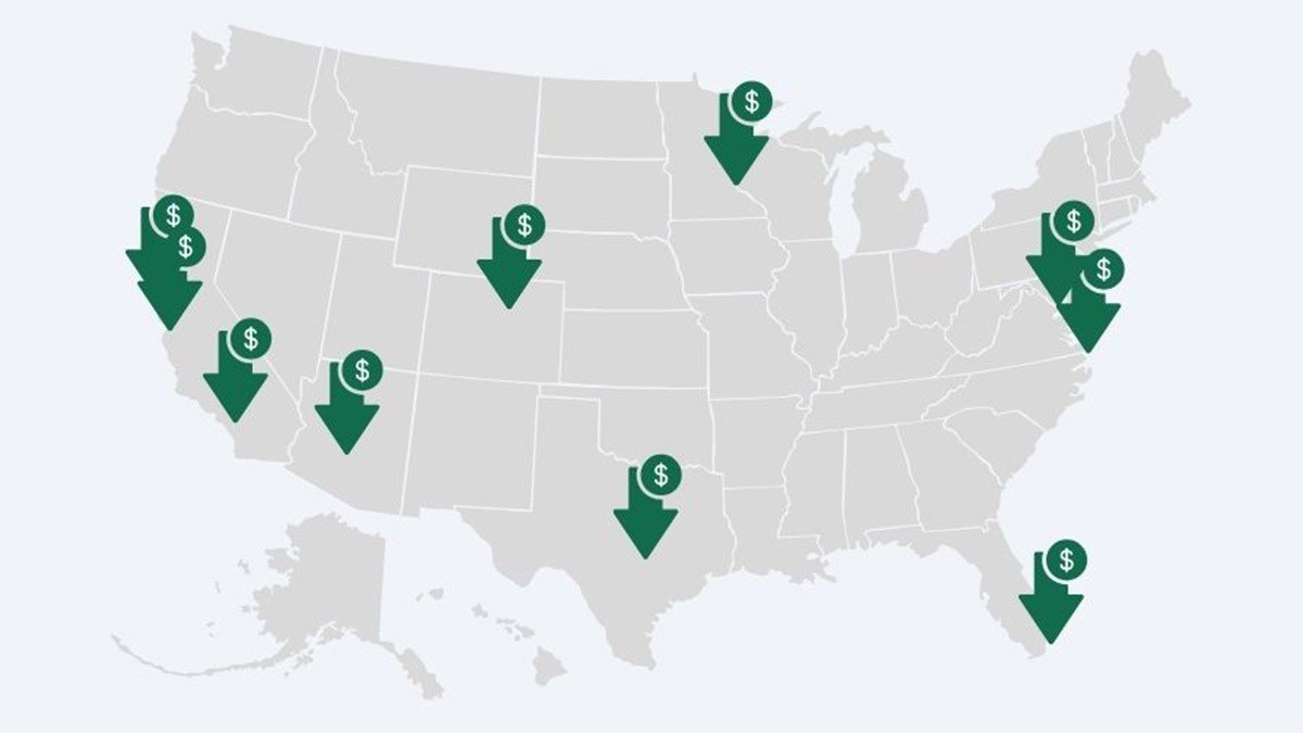 helpusell's tweet card. Home prices may be stubbornly high, but there are hot markets where you can find a bonanza of price-reduced homes.
