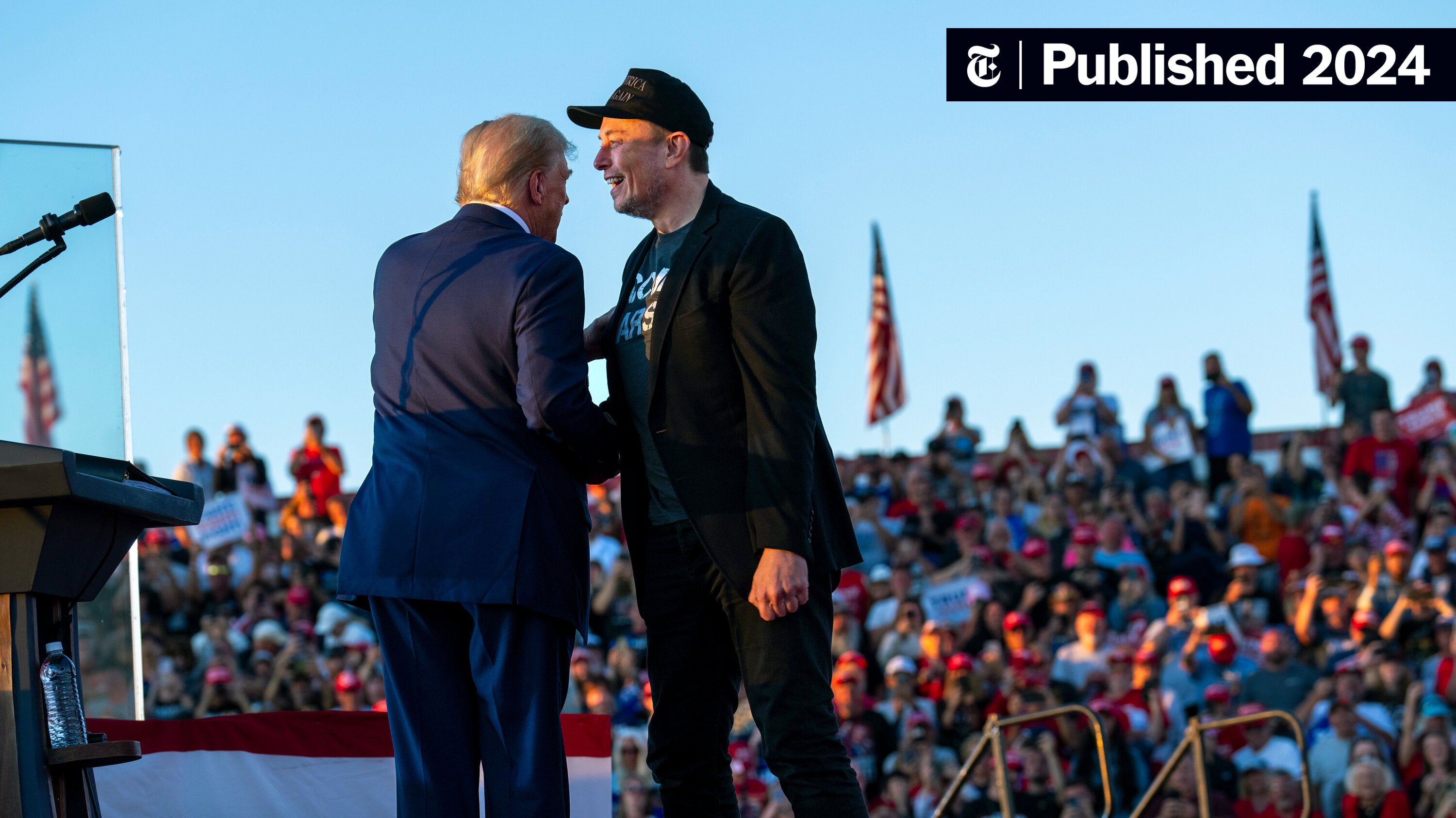 nytimes's tweet card. Elon Musk has spent $119 million on a super PAC supporting Donald Trump and held events on his behalf. But his ownership of X is especially valuable.