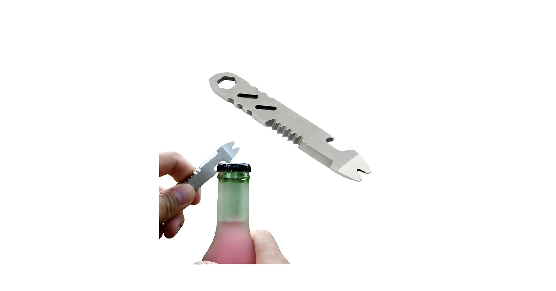 iqkipedia's tweet card. Flavizo 6 in 1 Stainless Steel Multi Tool, Portable Multitool Gadget for Camping Accessories,...