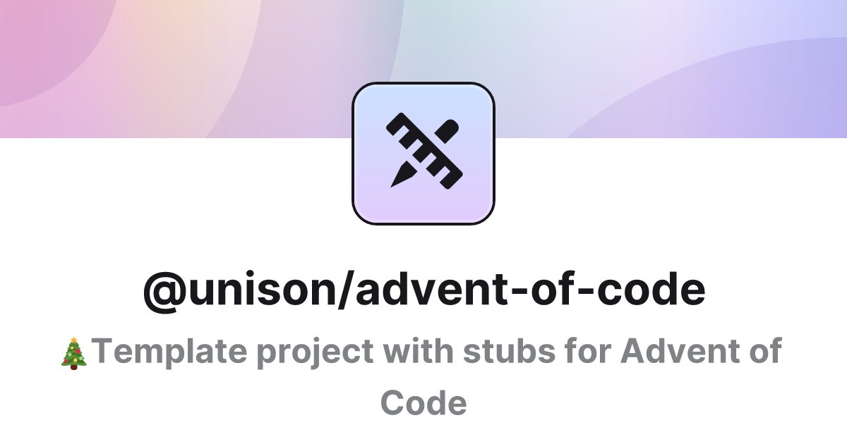 runarorama's tweet card. 🎄Template project with stubs for Advent of Code