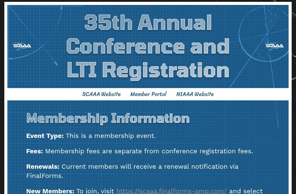 SouthCarolinaAD's tweet card. Join SCAAA's 35th Conference: registration details, membership info, and events. Network, learn, and enjoy new attractions like the Casino Night!