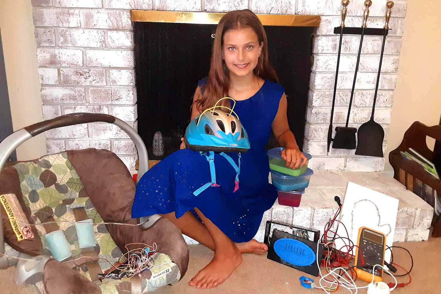 people's tweet card. "Complaining or being sad doesn't solve the problem, we have to take action to make a change," Lydia Denton says of the inspiration behind her invention