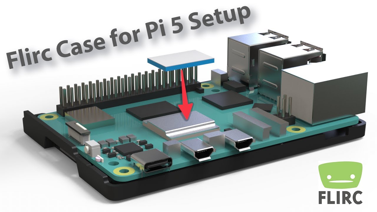 flirc's tweet card. Flirc Case for the Raspberry Pi 5 setup - Thermal Pad and Lightpipe...