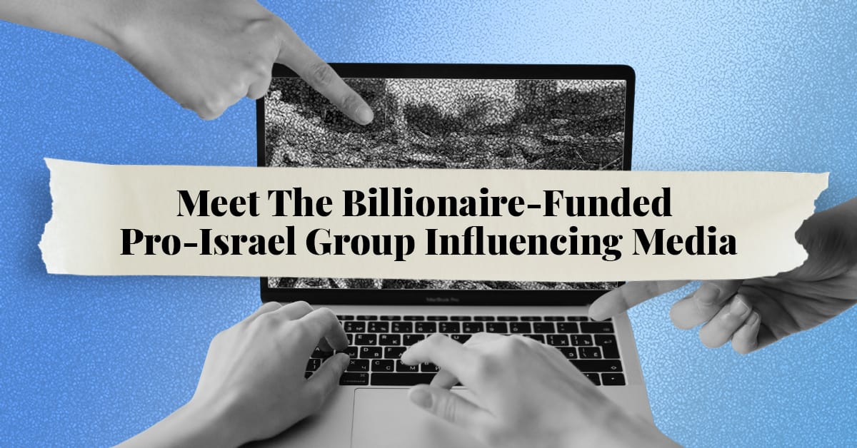 DavideMastracci's tweet card. HonestReporting Canada is seeking to ‘control the narrative’ on Israel in Canadian media with the help of the wealthy and powerful.