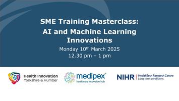 Devices4Dignity's tweet card. Join us for a 30-minute masterclass exploring the transformative potential of AI in healthcare.