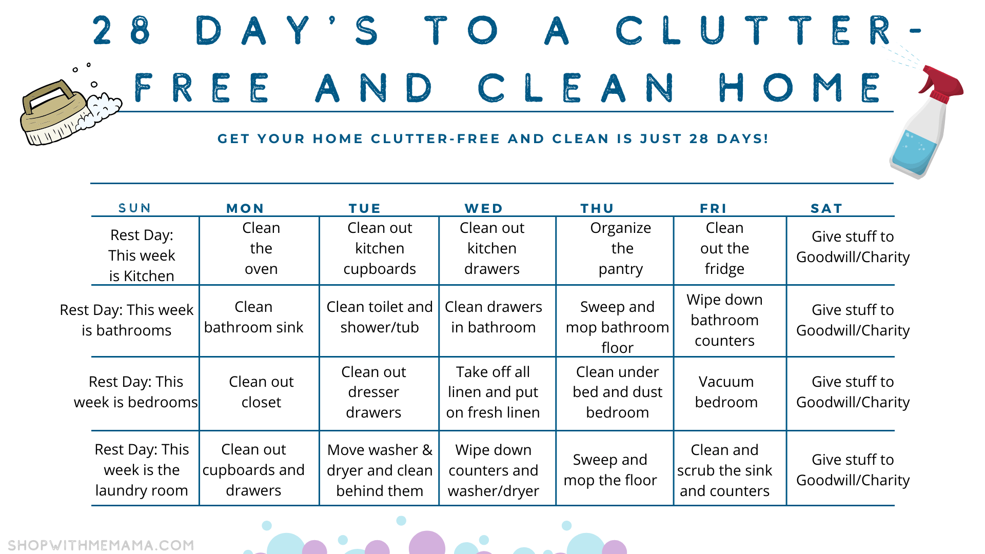 shopwithmemama's tweet card. 26 Ways To Declutter Your Home Right Now! Plus, a free Declutter Your Home Checklist! Tons of ideas on how to declutter your home right now.