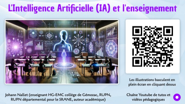 JohannNallet's tweet card. Formation micro - IA initiation (réutilisable) | Genially