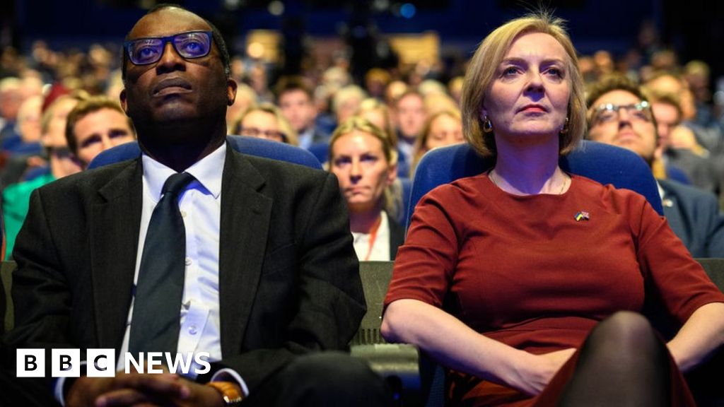 lukejcr's tweet card. One year on Liz Truss's and Kwasi Kwarteng's economic policies cast a big shadow still.