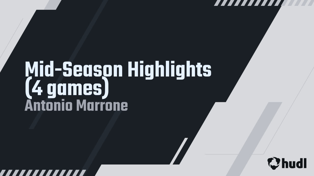 Antonio_marr7's tweet card. Mid-Season Highlights (4 games)