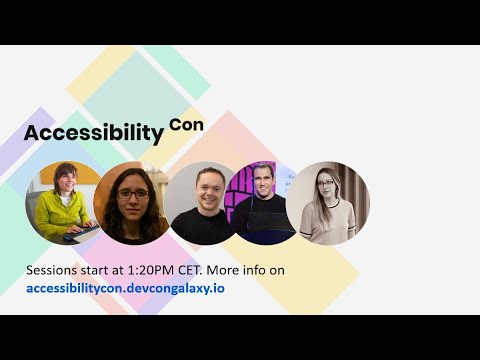Omicronium's tweet card. AccessibilityCon 2021 - English Track