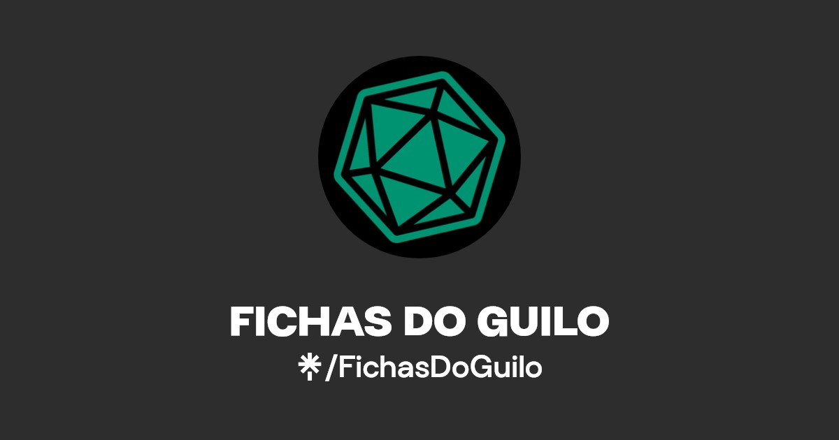 FichasDoGuilo's tweet card. Builds e fichas prontas para RPG de mesa!