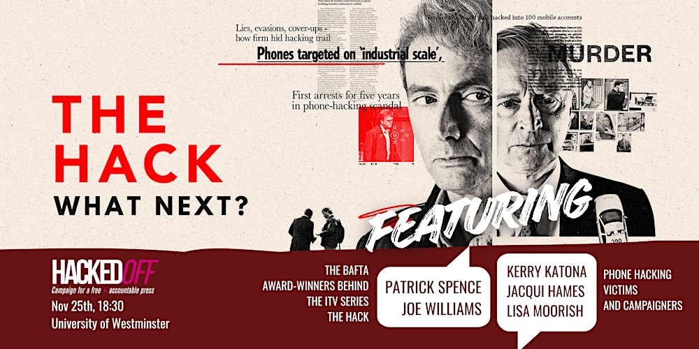 hackinginquiry's tweet card. Join TV personality Kerry Katona, producers of "The Hack" and star guests to discuss ITV drama The Hack - and what must happen next.