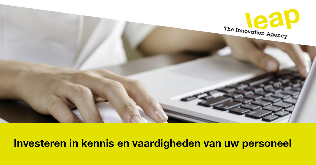 Leap_Innovation's tweet card. Behoor je tot het MKB en heb je plannen voor; - Investeringen om te zorgen voor meer technisch opgeleid personeel; - Investeringen in menselijk kapitaal met het oog op digitalisering; - Investeringen...