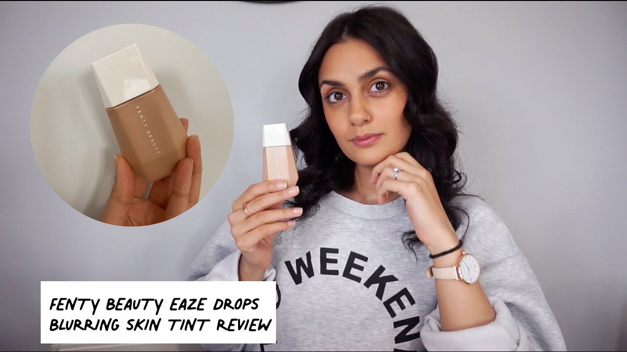 RoxanneNewson's tweet card. NEW!!! Fenty Beauty Eaze Drops Blurring Skin Tint Review