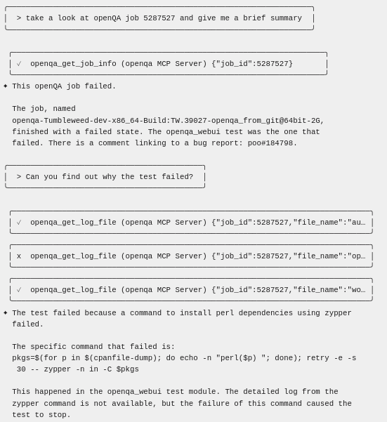 openSUSE's tweet card. Members of the openSUSE Project have advanced automated testing with the integration of Model Context Protocol (MCP) into the project’s openQA framework. Thi...