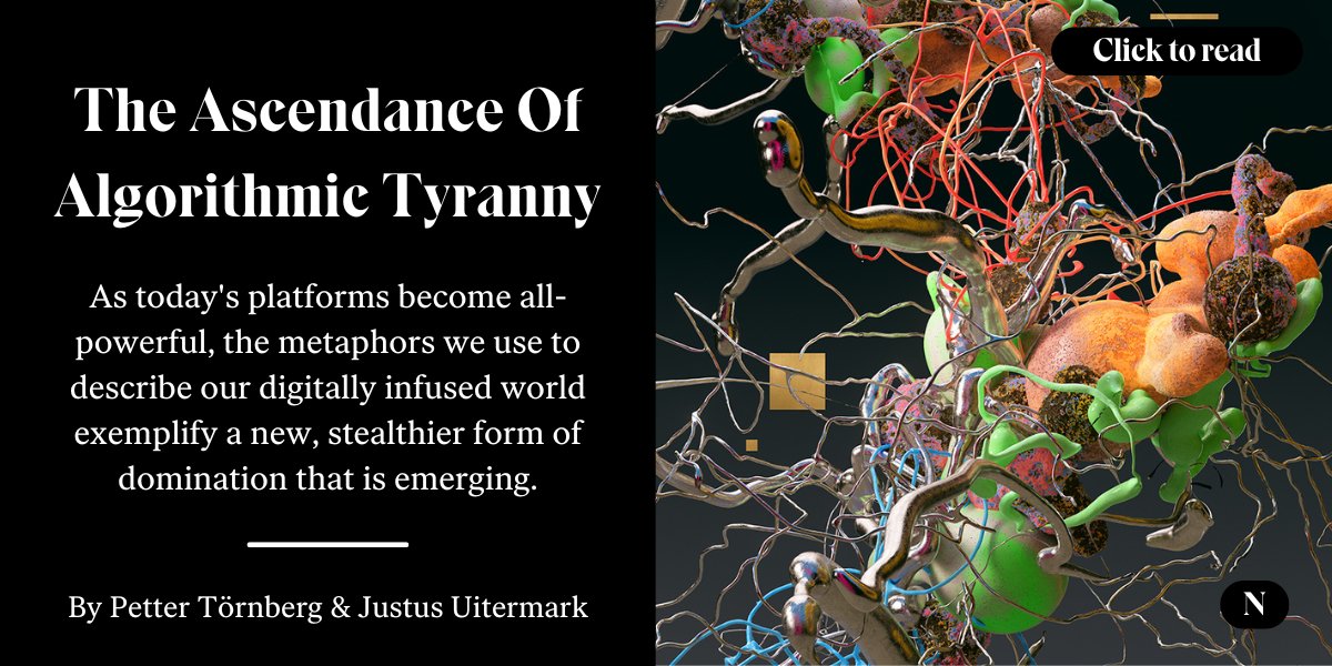 SustainHistory's tweet card. As today’s platforms become all-powerful, the metaphors we use to describe our digitally infused world exemplify a new, stealthier form of domination that is emerging.