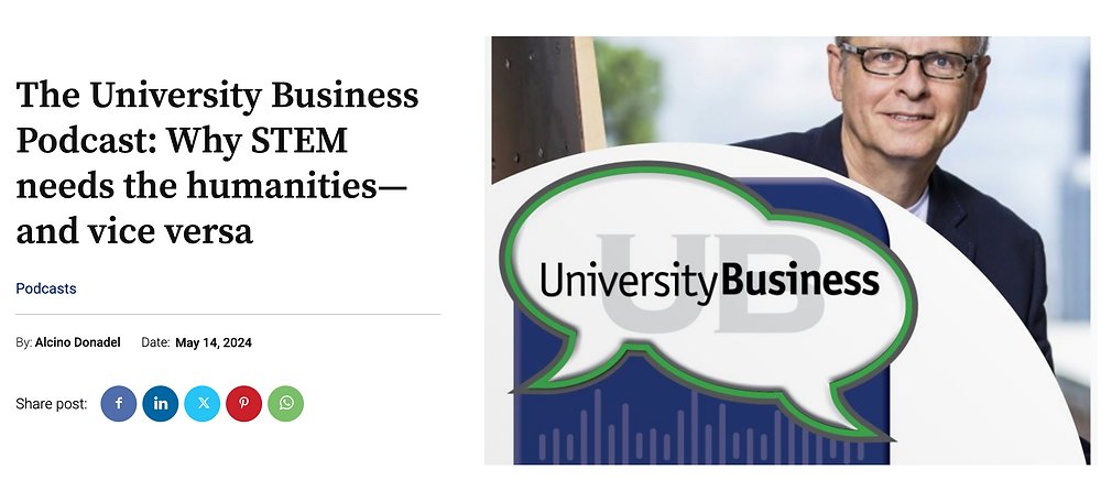 ricutz's tweet card. I had the chance of working on this interview/podcast in 2024 as the inaugural one for University Business Magazine new series, ushering in convos that would soon include the likes of Lynn Pasquere...