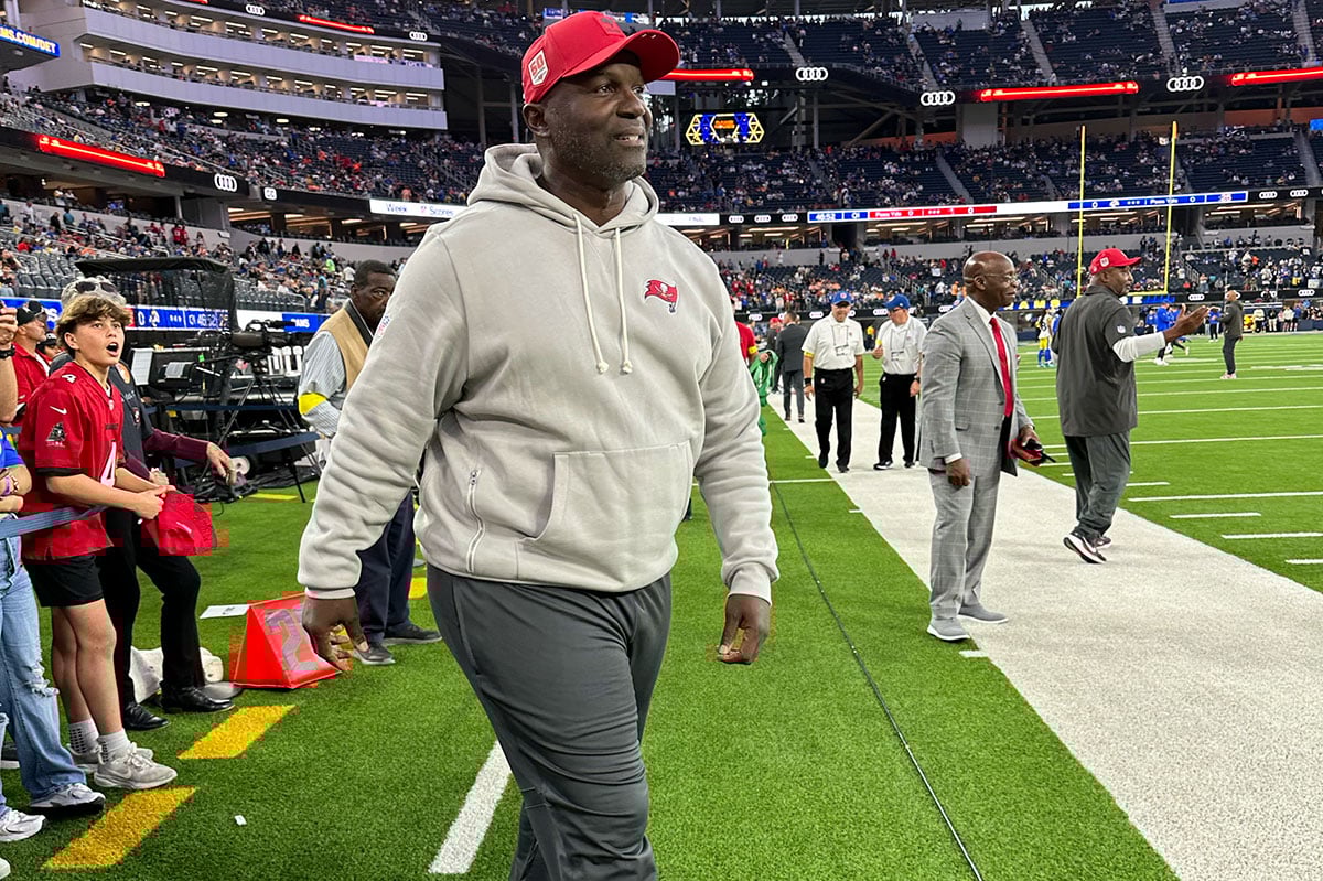 PewterReport's tweet card. There's been a lot of problems for Todd Bowles and the Bucs defense. He talked about how to fix these issues before this week's game vs. Arizona.