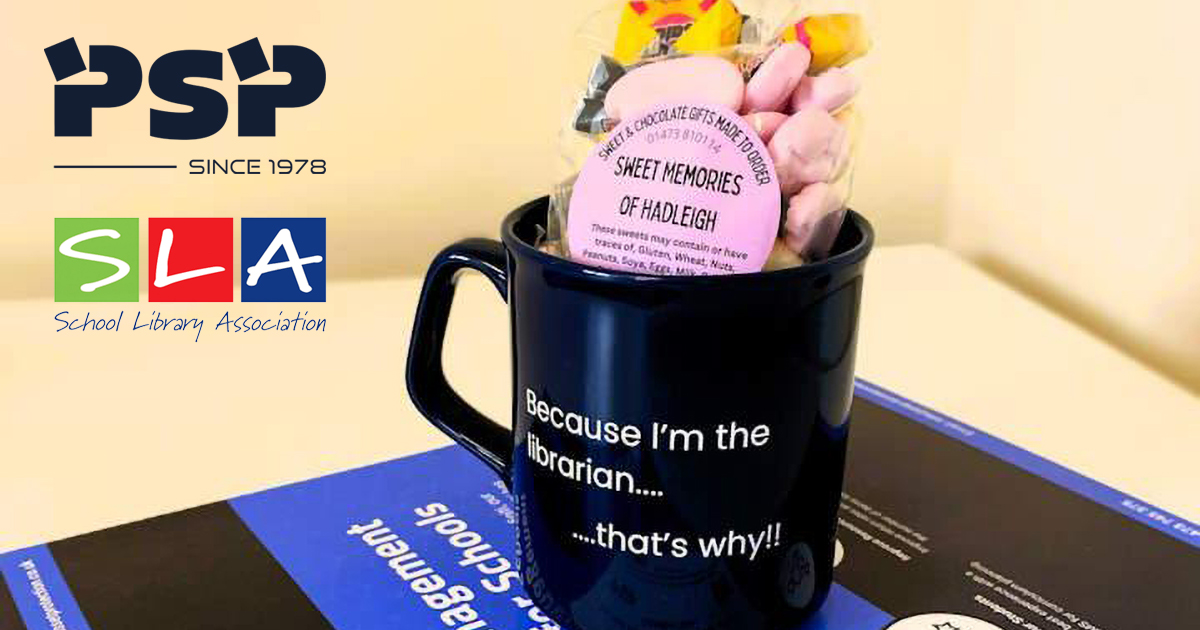 PSP__Ltd's tweet card. We hope you'll visit our exhibition stand at this year's SLA Weekend Course, intriguingly titled Libraries Unleashed: Beyond the Shelves!