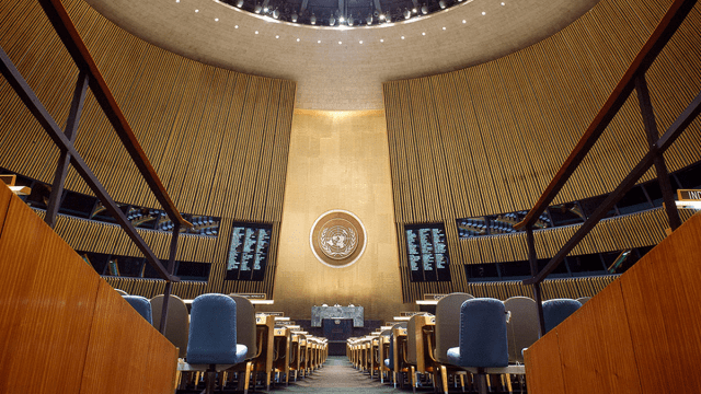 skwawkbox's tweet card. 154-2 vote against US-Israeli arrogance The United Nations General Assembly (UNGA) has voted overwhelmingly to move its September session from New York City to Geneva after the US government refuse…