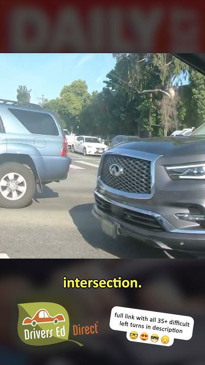 DriversEdDirect's tweet card. How to Make an Unprotected Left Turn Safely 🚗 (Driving Tip!)