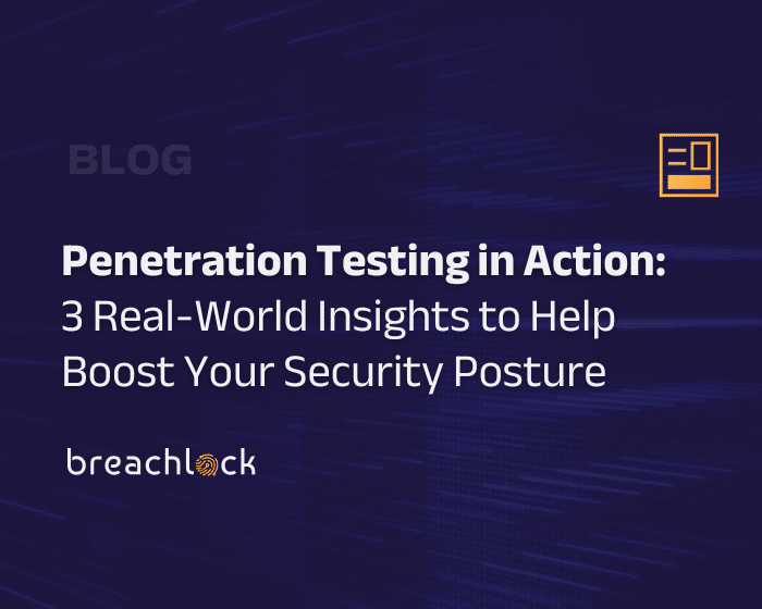 BreachLock's tweet card. Three real-world insights your organization can learn from to strengthen your penetration testing program and boost cyber resilience.