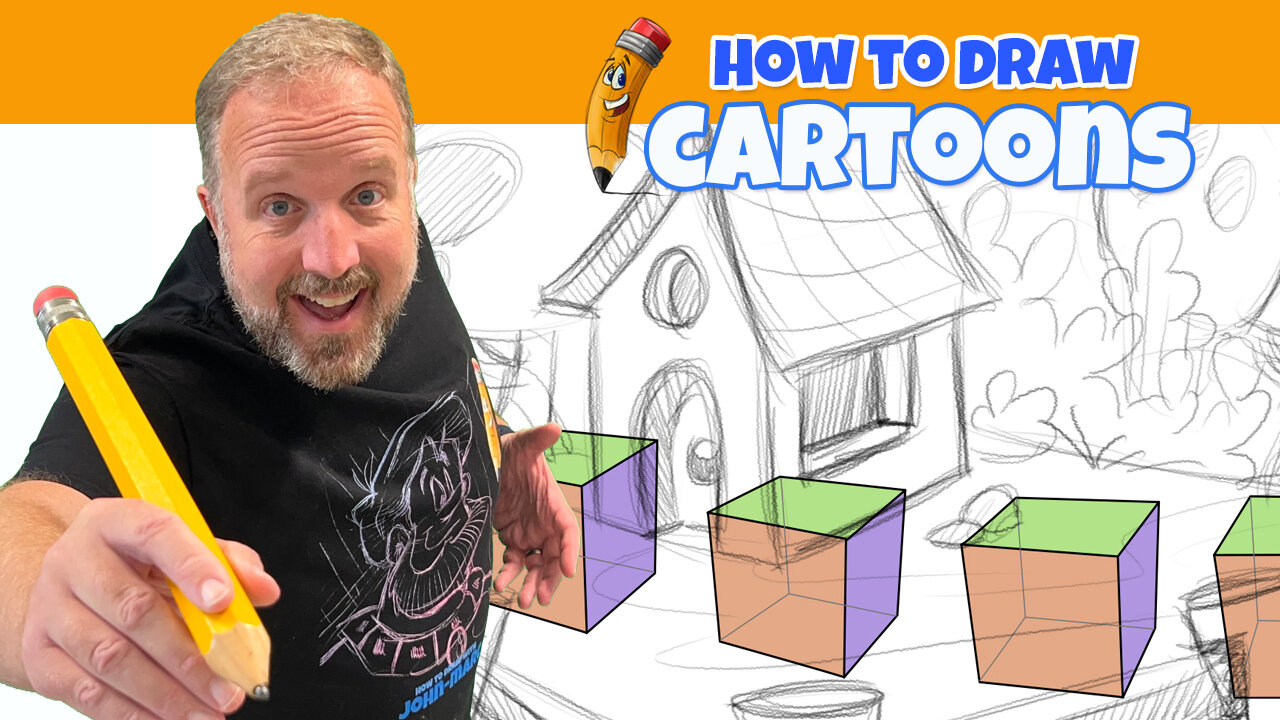 JMGstudios's tweet card. In this beginner-friendly lesson, you’ll learn the basics of 2-point perspective by starting with the most important building block: a simple cube. We’ll walk through how to place two vanishing points