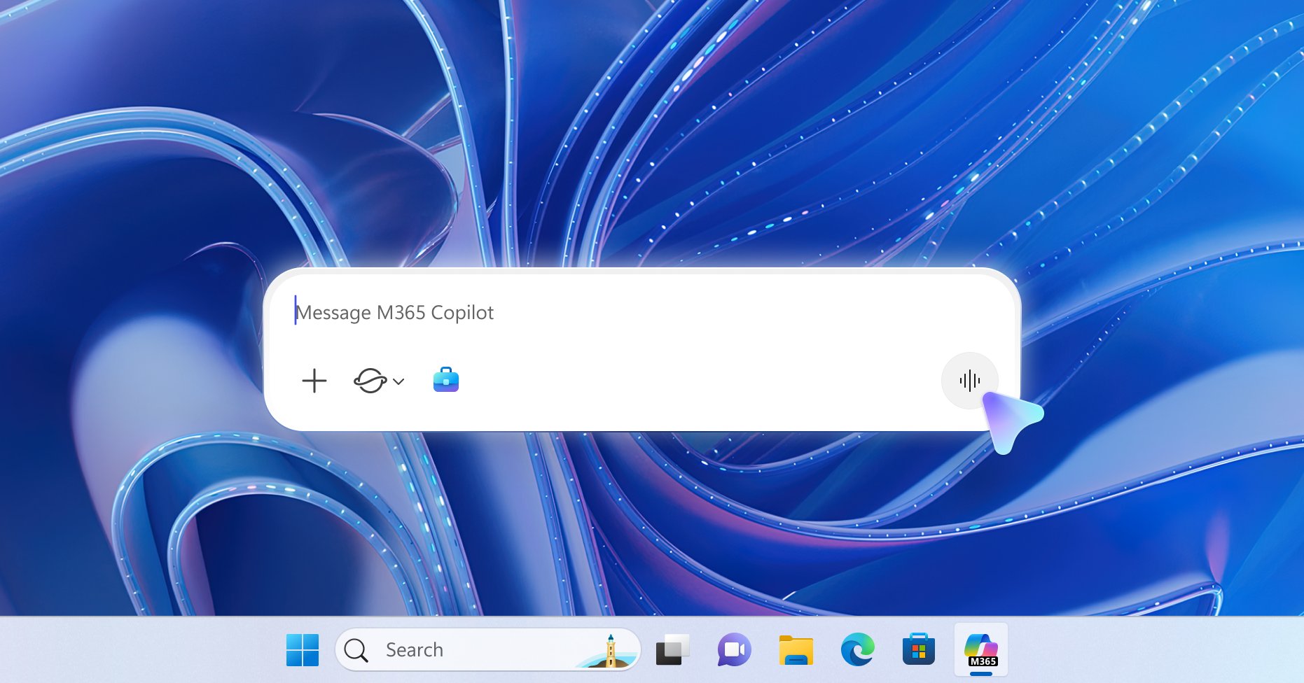 vladcatrinescu's tweet card. Voice in Microsoft 365 Copilot keeps you productive anywhere - hands-free on mobile or multitasking at your desktop  