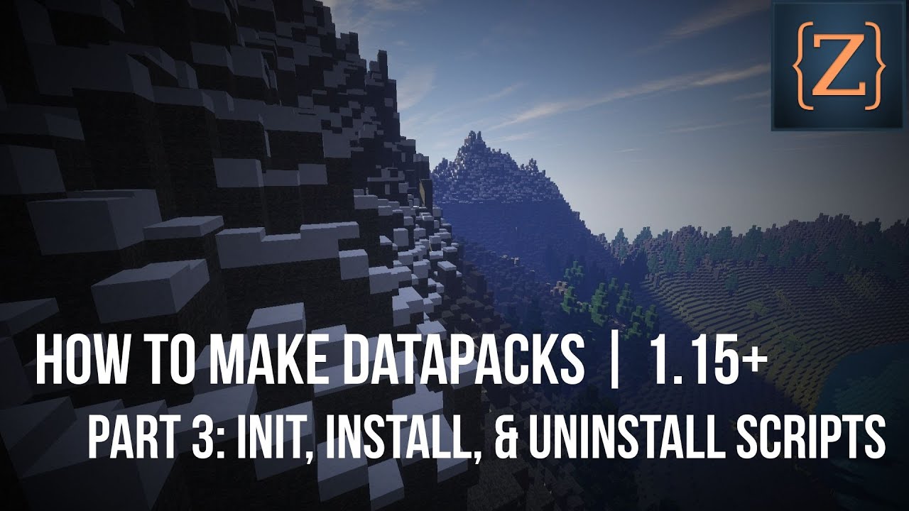CodeZealotTuts's tweet card. How to make a Datapack in Minecraft | Init, Install, & Uninstall...