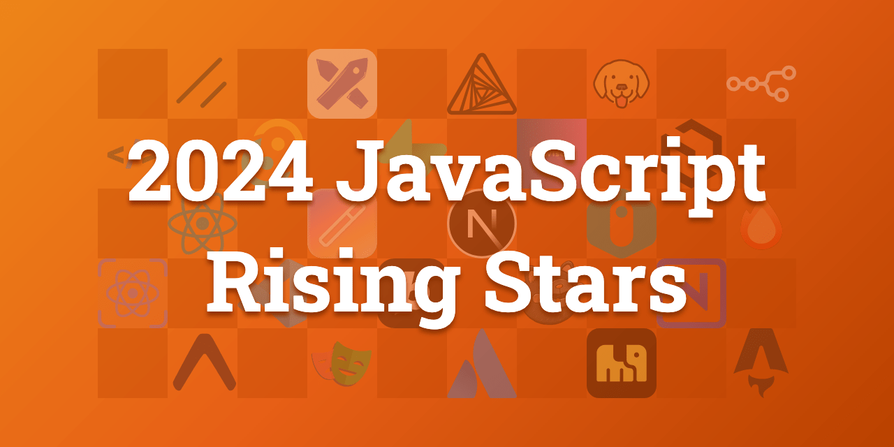 leaningtech's tweet card. A complete overview of the JavaScript landscape in 2024: trends about frontend, fullstack and Node.js frameworks, React and Vue.js ecosystems, build tools, state management...
